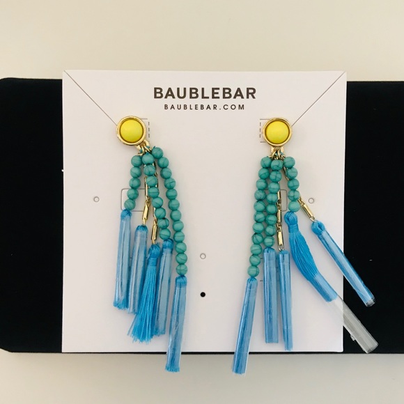 BaubleBar Turquoise Yellow Earrings - Picture 8 of 8
